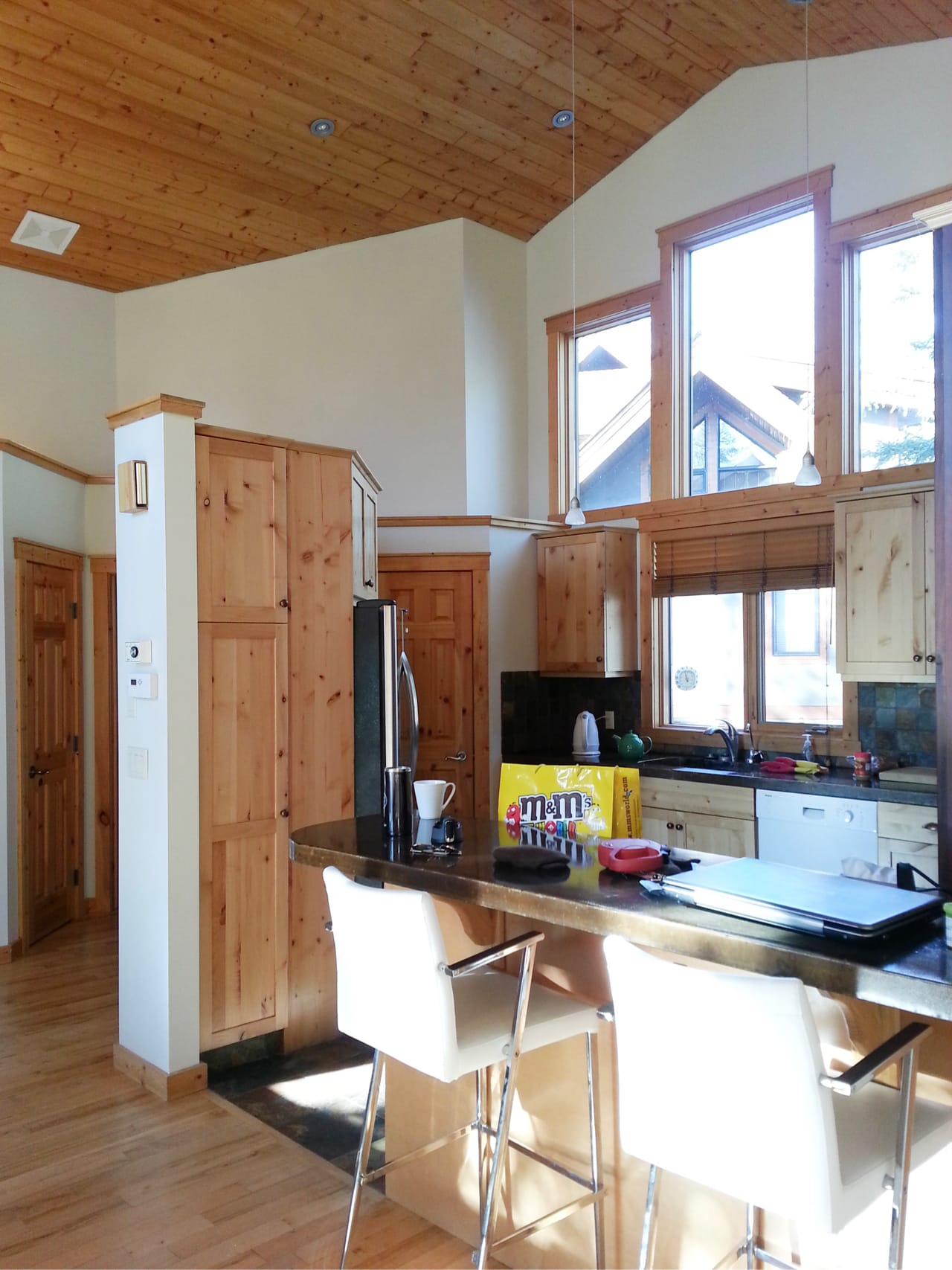 A dated U-Shaped kitchen located in the home lacked function and counter space.